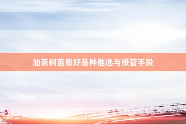 油茶树苗最好品种推选与接管手段
